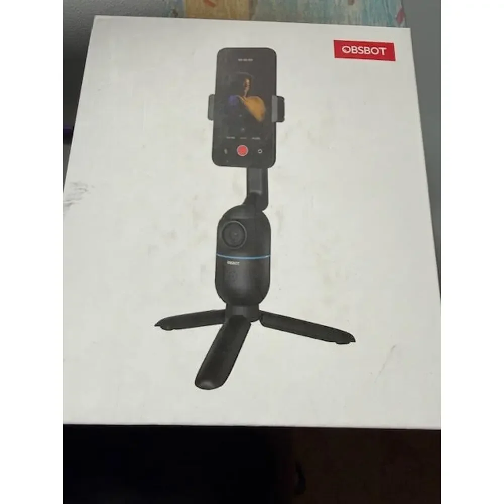 OBSBOT Me AI Auto Tracking Phone Mount Tripod 120° Gesture Control NIB